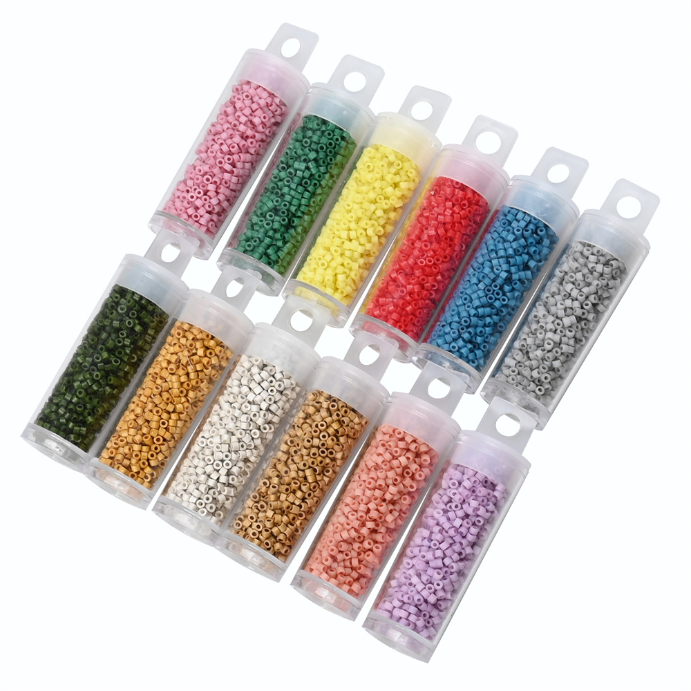 Glass Seed Beads 2Mm Jewelry Making - 10Grams Japan Frosted Small Glass Beads