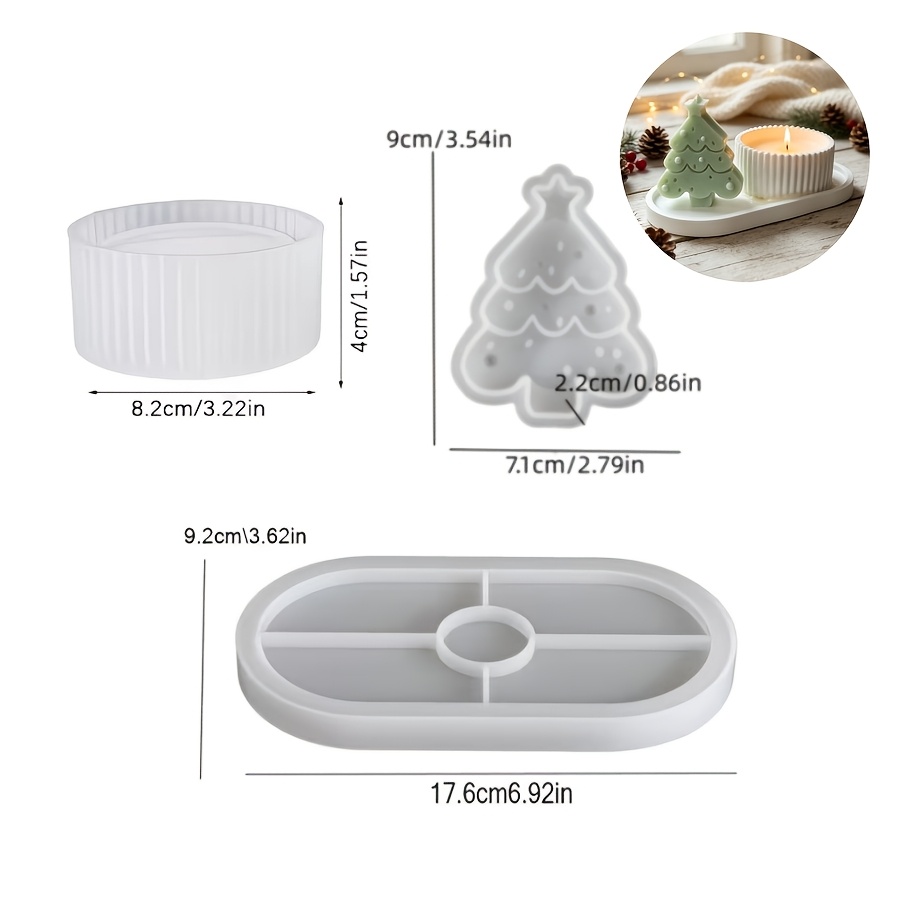3-piece set resin silicone mol - đánh giá và giá Silicone Epoxy Resin Molds Set