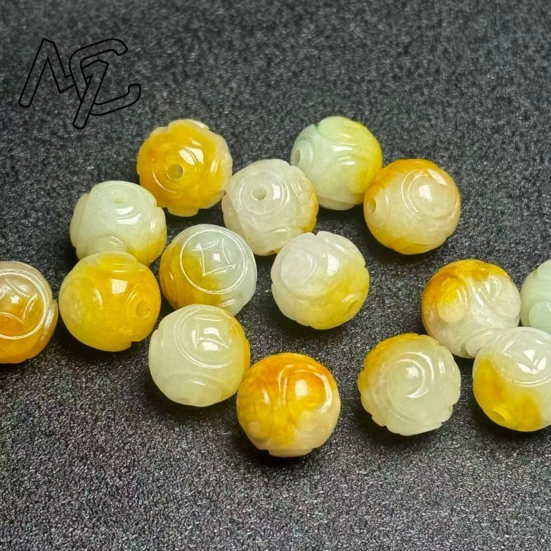5pcs Natural Yellow Emerald Ja - đánh giá và giá Beading