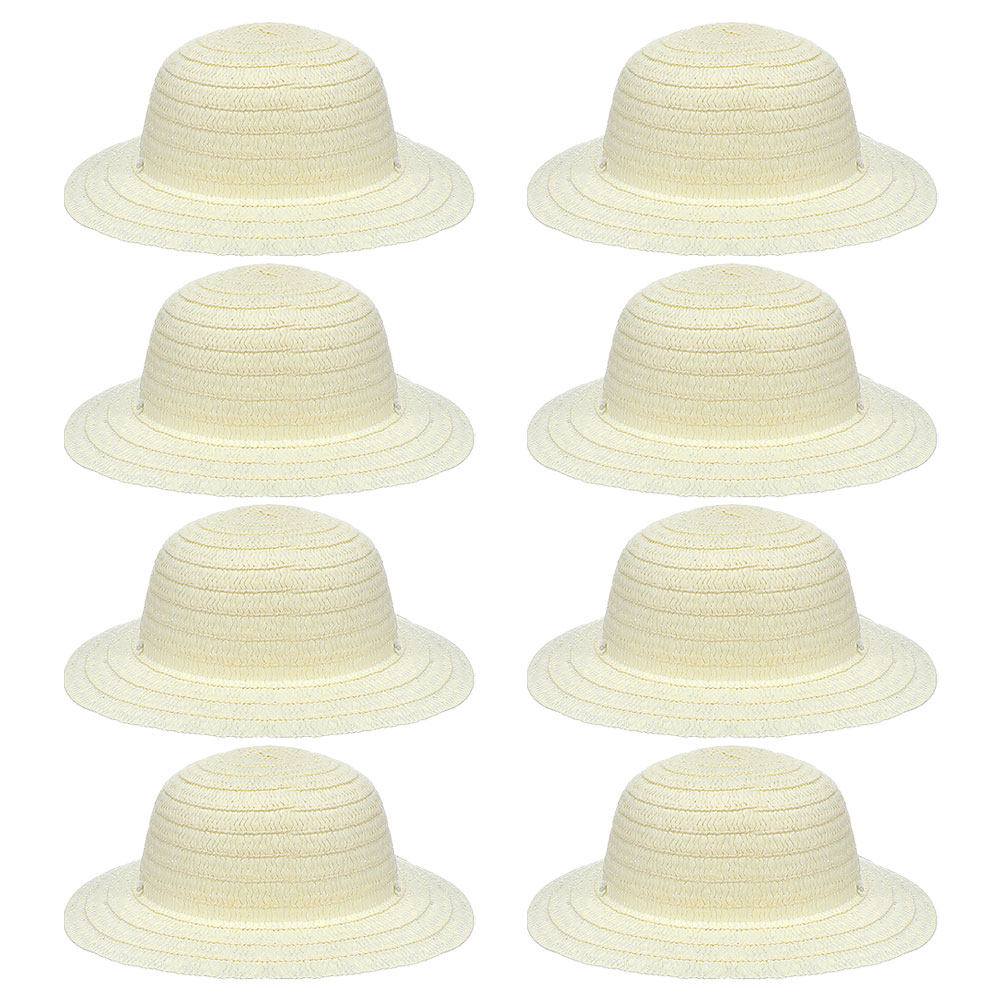 8Pcs Children Straw Hats DIY B - đánh giá và giá Painting Supplies