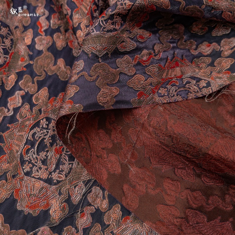 Purple Red Rayon Floral Jacqua - đánh giá và giá Sewing