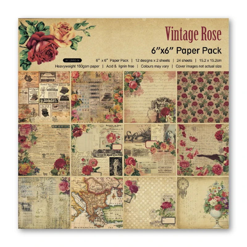 Sổ Lưu Miếng Lót Các Loại Hoa  - đánh giá và giá Vintage Junk Journal Scrapbooking Paper