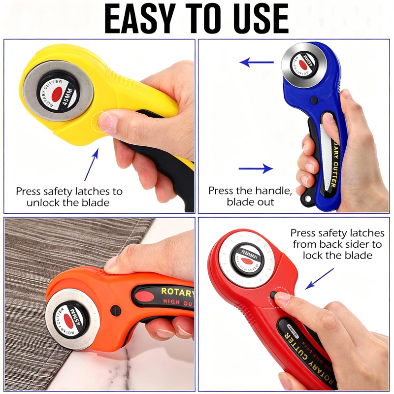 Fabric Rotary Cutter 45mm Blad - đánh giá và giá Rotary Cutter For Fabric 45Mm
