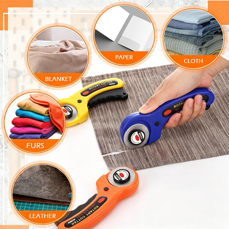Fabric Rotary Cutter 45mm Blad - đánh giá và giá Rotary Cutter For Fabric 45Mm