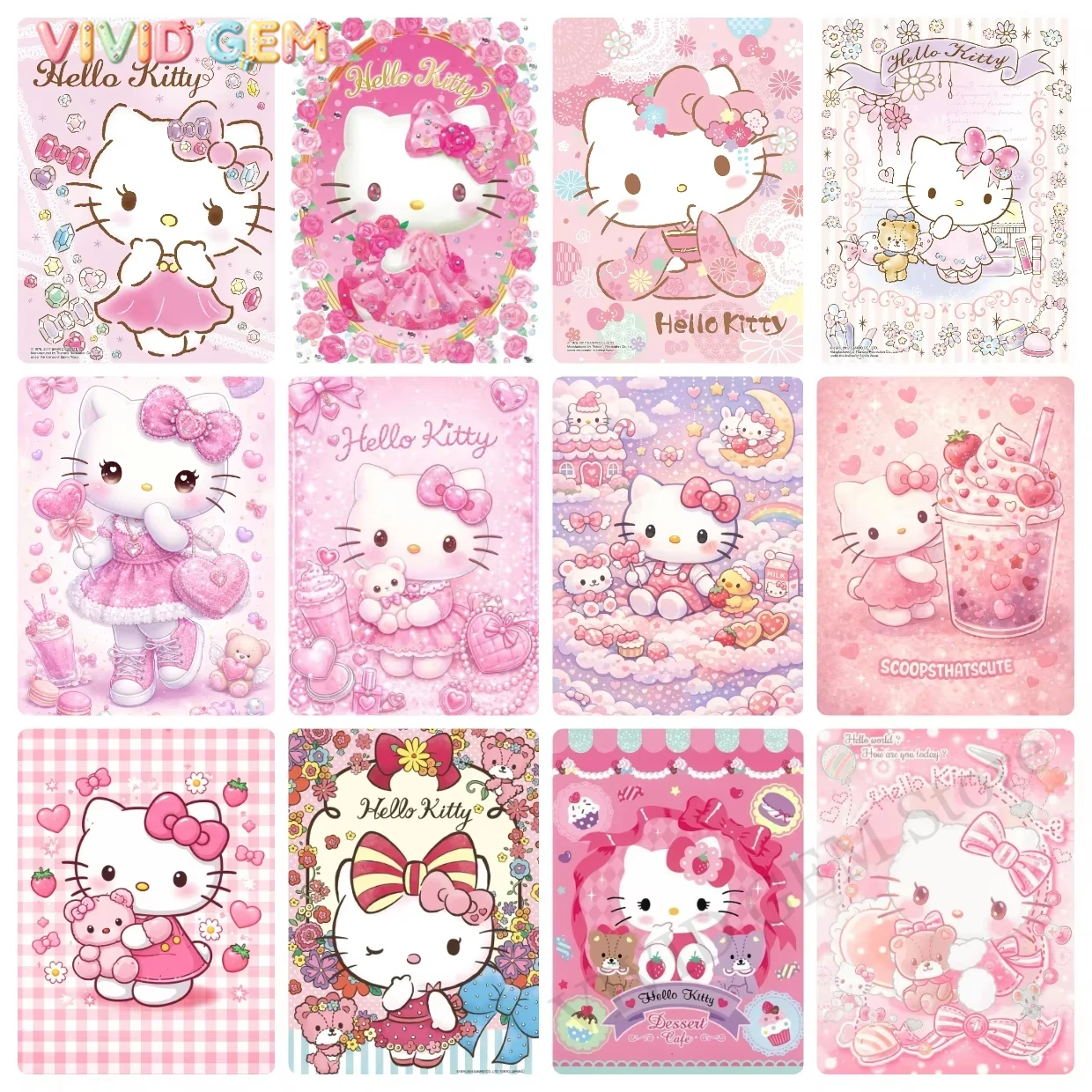 VIVID GEM Sanrio 5D DIY Diamon - đánh giá và giá 5D Diamond Painting Kit Full Drill