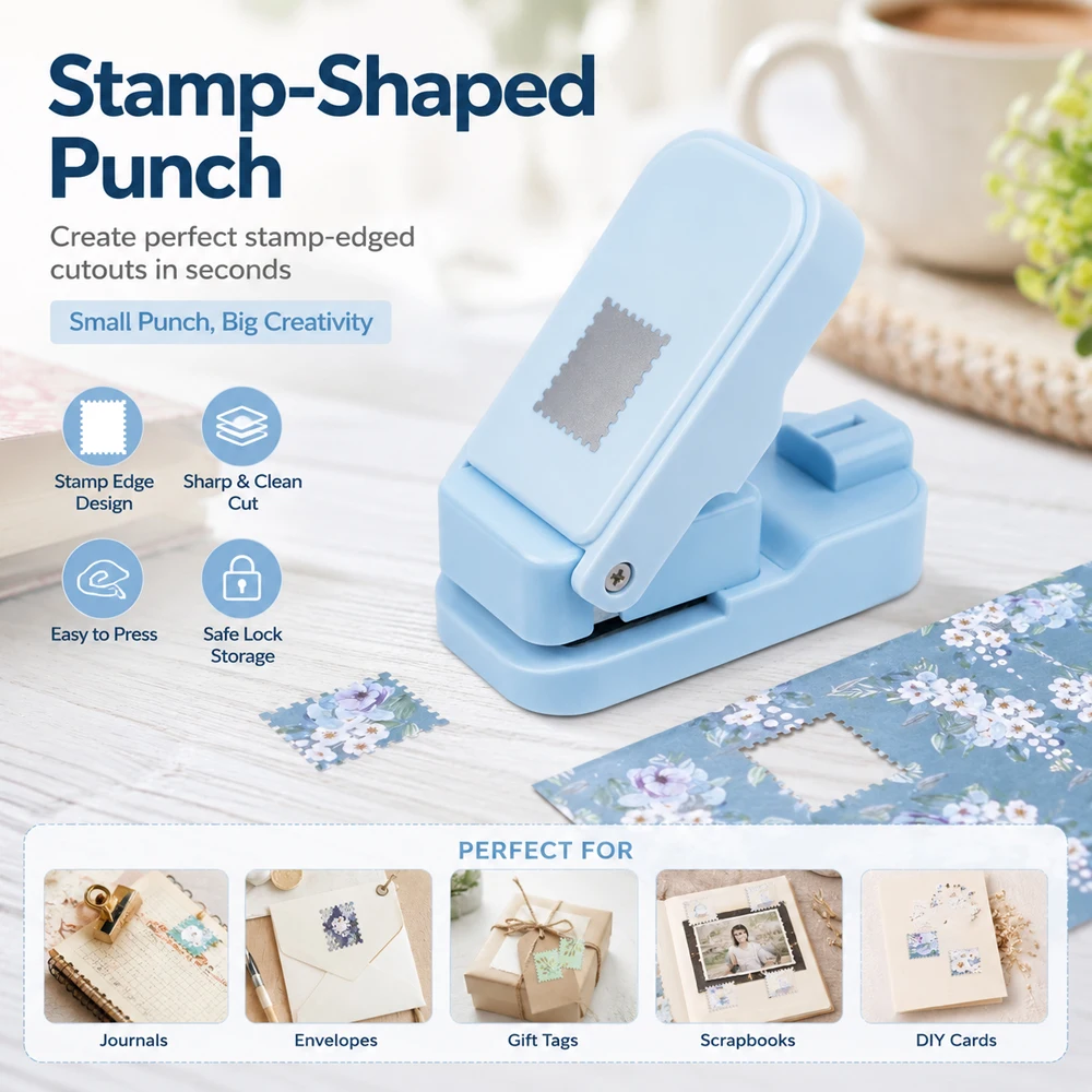 Postage Stamp Edge Paper Punch - đánh giá và giá Scrapbooking