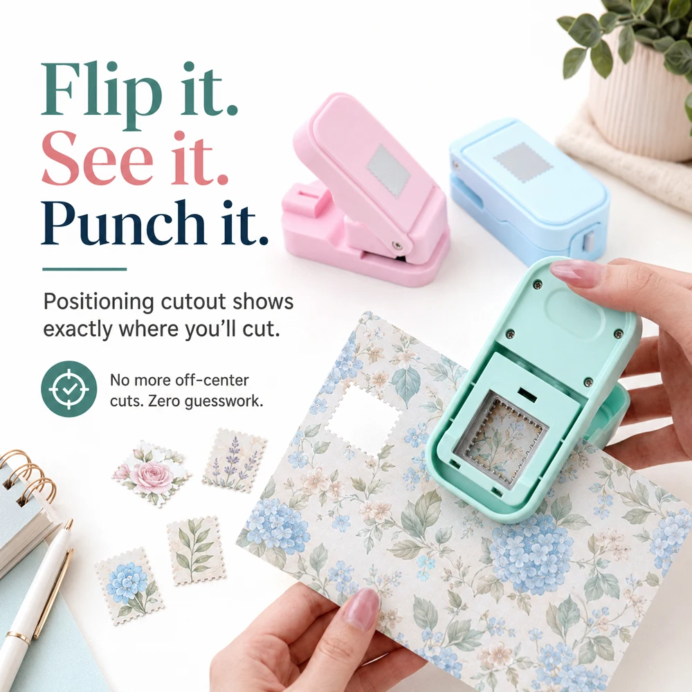 Postage Stamp Edge Paper Punch - đánh giá và giá Scrapbooking