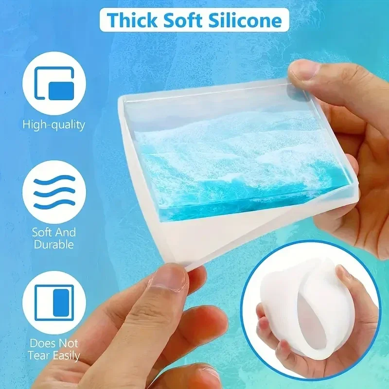 5Pcs/Set DlY Epoxy Resin Cup C - đánh giá và giá Silicone Epoxy Resin Molds Set