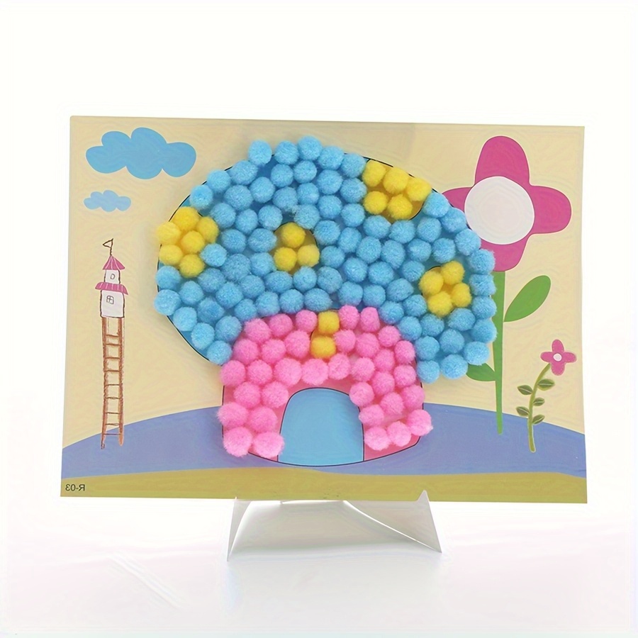 2pcs 16x21cm Colorful Pom-Pom  - đánh giá và giá Painting Supplies