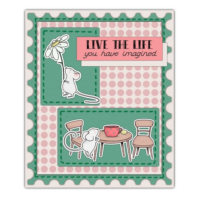 Suncraft Little Mouse & Kitche - đánh giá và giá Clear Silicone Stamps For Card Making