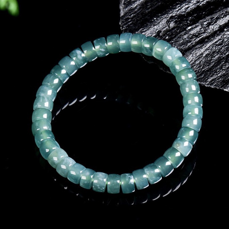 Natural Grade A Jadeite Blue W - đánh giá và giá Beading