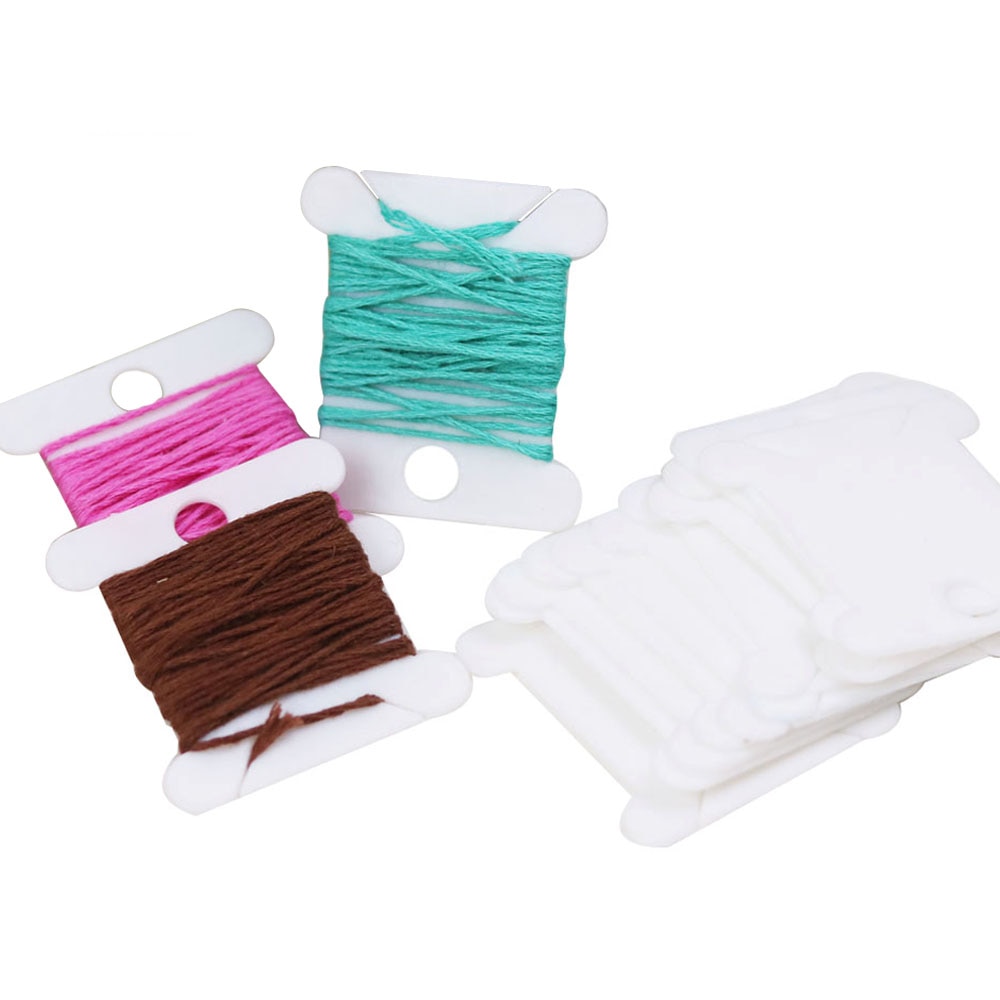30 Móc Nhựa Chỉ Bobbins Đường  - đánh giá và giá Cotton Embroidery Thread Skeins
