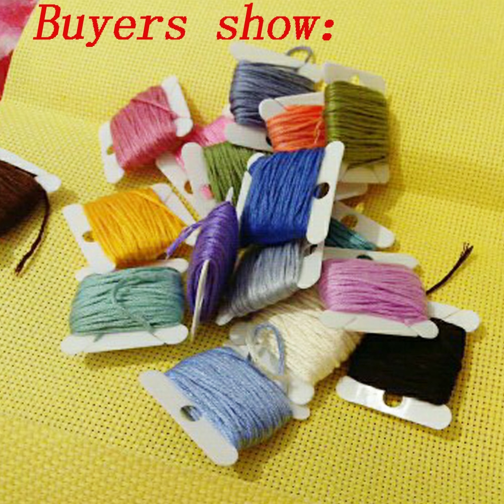 30 Móc Nhựa Chỉ Bobbins Đường  - đánh giá và giá Cotton Embroidery Thread Skeins
