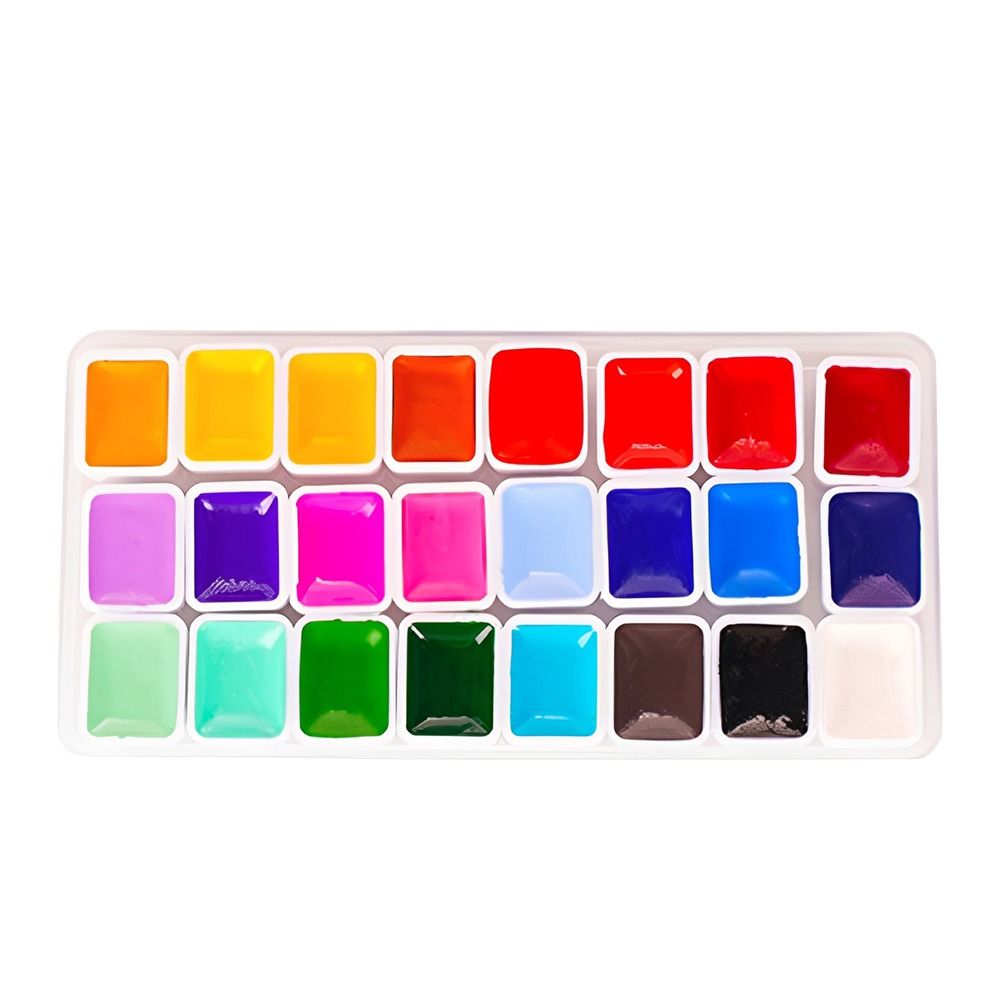 24 Colors Watercolors Paint Se - đánh giá và giá Watercolor Paint Set Solid Pigment