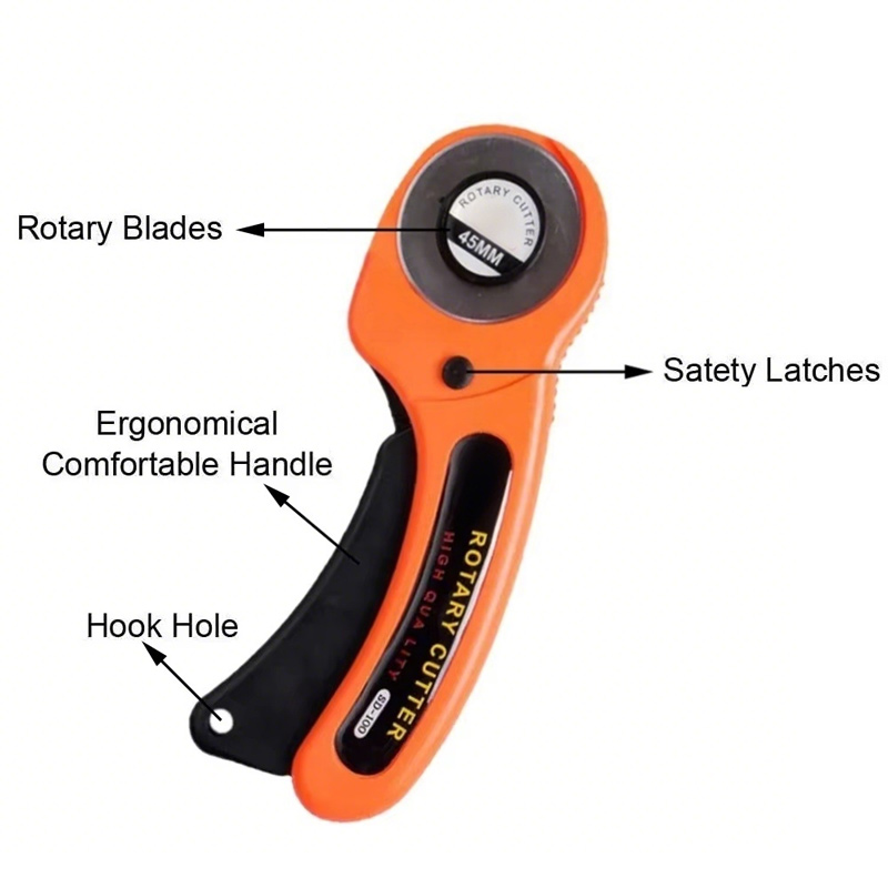 45MM Roller Wheel Knife Cloth  - đánh giá và giá Rotary Cutter For Fabric 45Mm