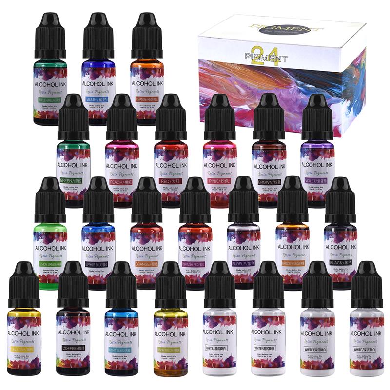 Epoxy Resin Pigments Kit DIY C - đánh giá và giá Silicone Epoxy Resin Molds Set