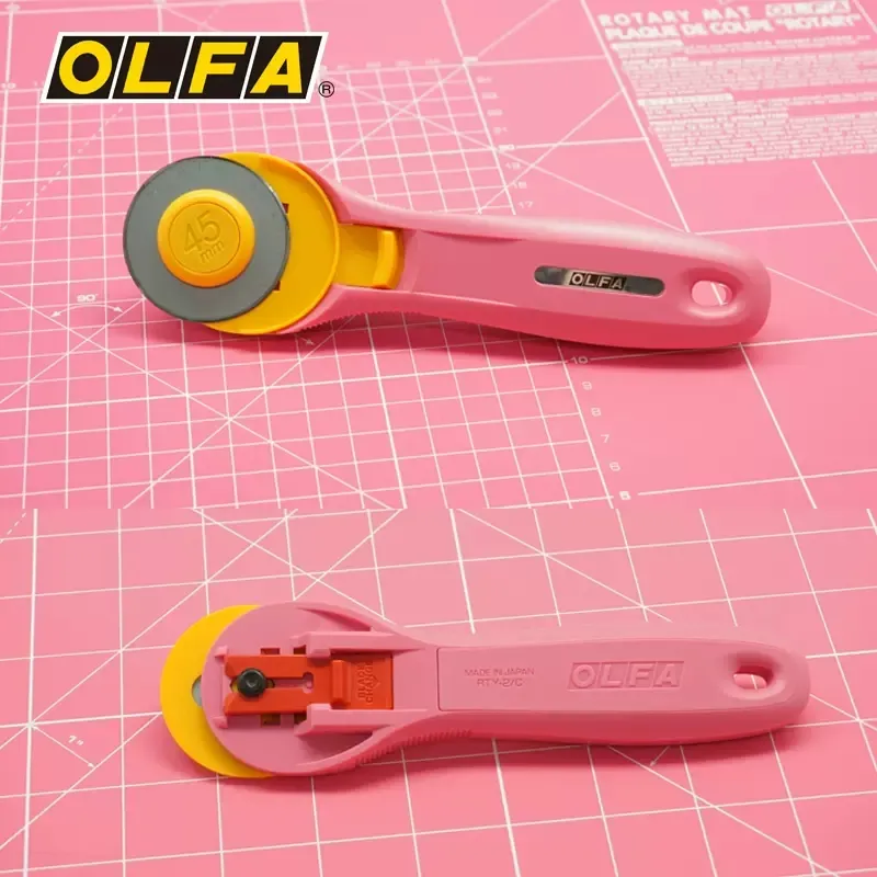 Olfa RTY-2/C 45mm Rotary Pinkl - đánh giá và giá Rotary Cutter For Fabric 45Mm