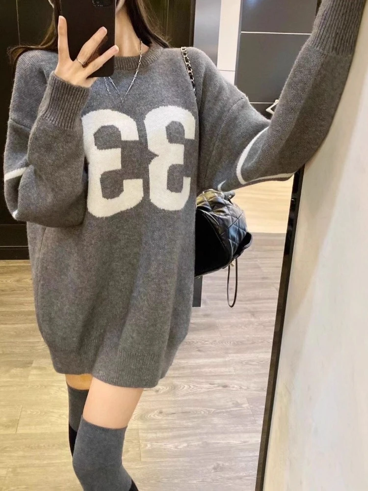 Y2K Vintage Knitted Sweater Wo - đánh giá và giá Embroidery