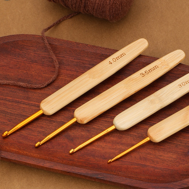 Bamboo Wooden Handle Crochet H - đánh giá và giá Wooden Crochet Hooks Ergonomic Handle