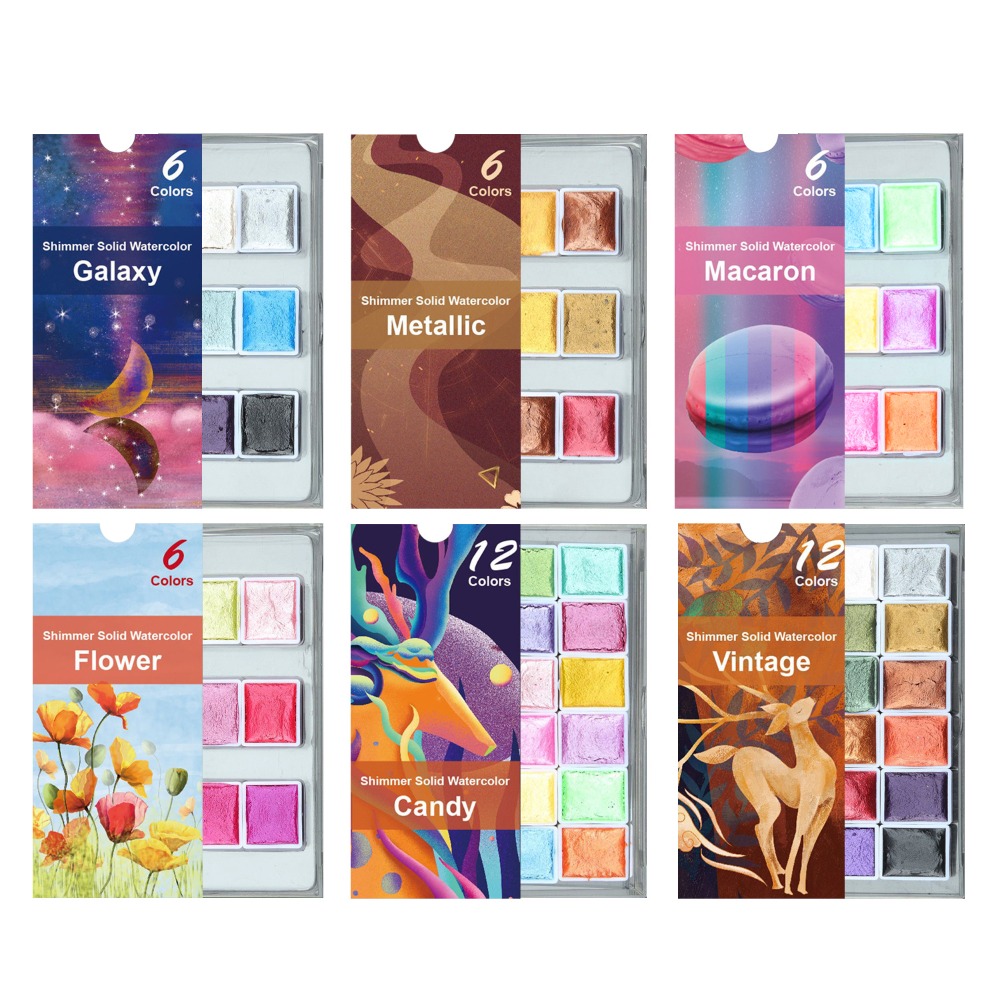 Portable Solid Watercolor Pain - đánh giá và giá Watercolor Paint Set Solid Pigment