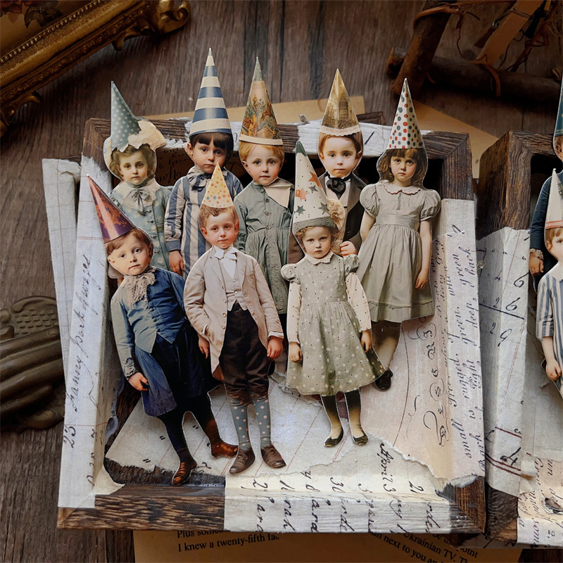 15Pcs Vintage Clown Party Chil - đánh giá và giá Vintage Junk Journal Scrapbooking Paper