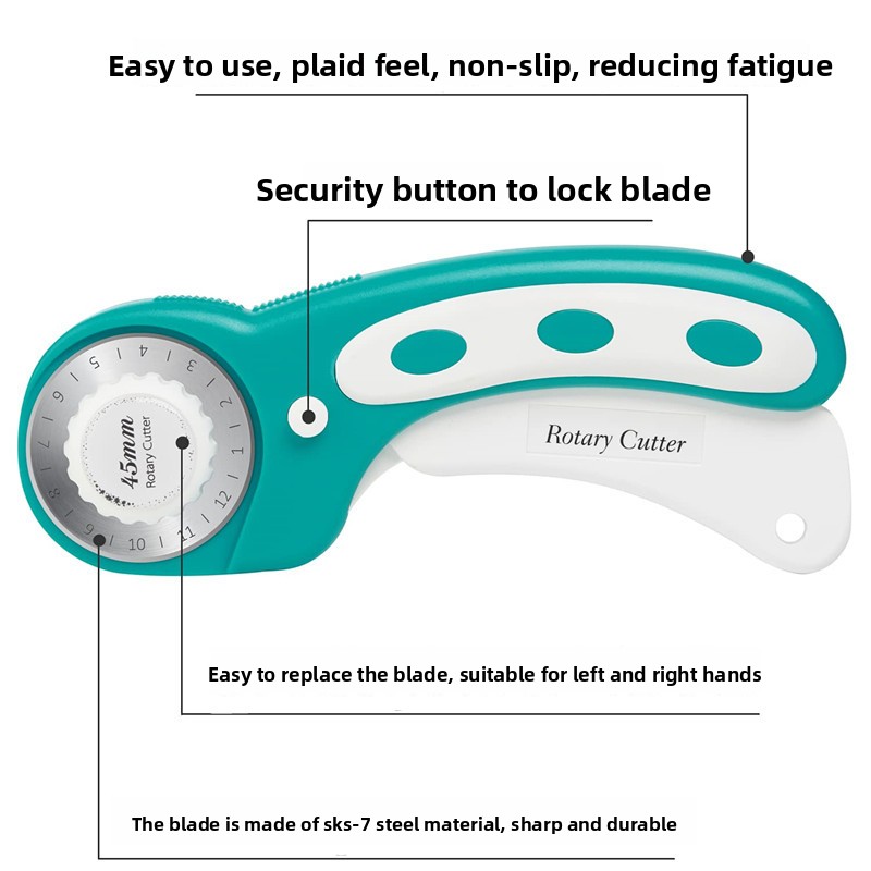 Rotary Cutter 45mm Fabric Cutt - đánh giá và giá Rotary Cutter For Fabric 45Mm