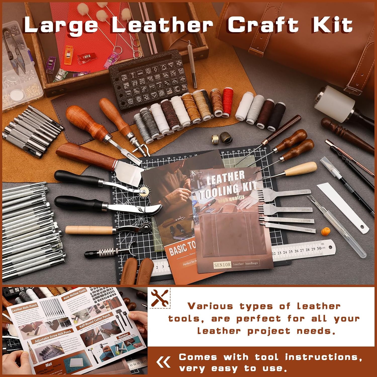 Leather Tooling Kit Leather Cr - đánh giá và giá Sewing