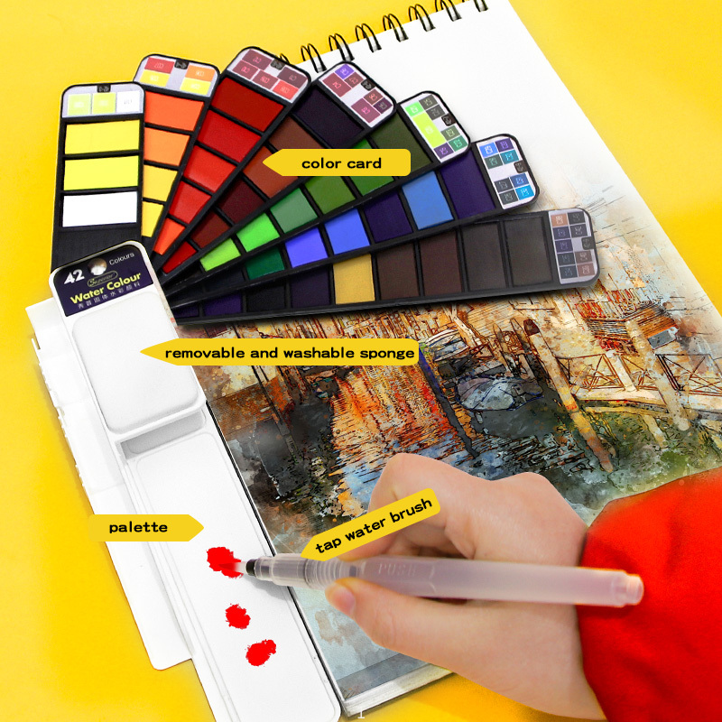 18/25/33/42 Màu Sắc Nguyên Bộ  - đánh giá và giá Watercolor Paint Set Solid Pigment