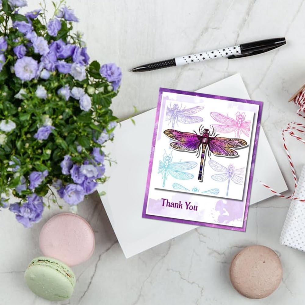 Dragonfly Clear Stamps for DIY - đánh giá và giá Clear Silicone Stamps For Card Making