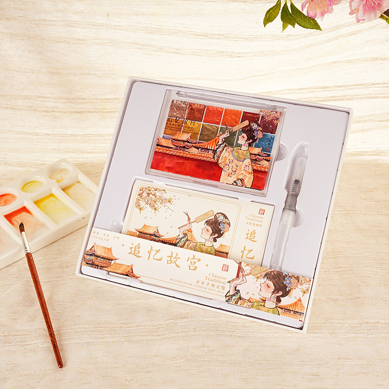 3pcs 24-color Solid Watercolor - đánh giá và giá Watercolor Paint Set Solid Pigment