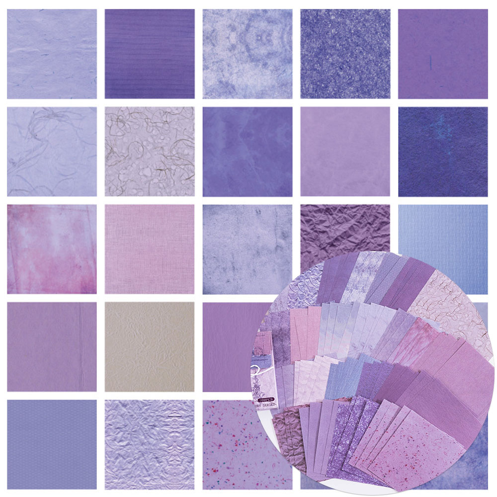 100 Pcs Colorful Texture Backg - đánh giá và giá Vintage Junk Journal Scrapbooking Paper
