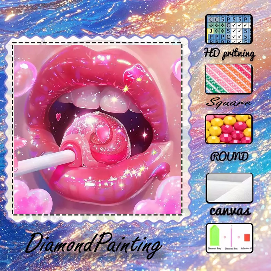 1 piece - 5D-DIY - Flocking cl - đánh giá và giá 5D Diamond Painting Kit Full Drill