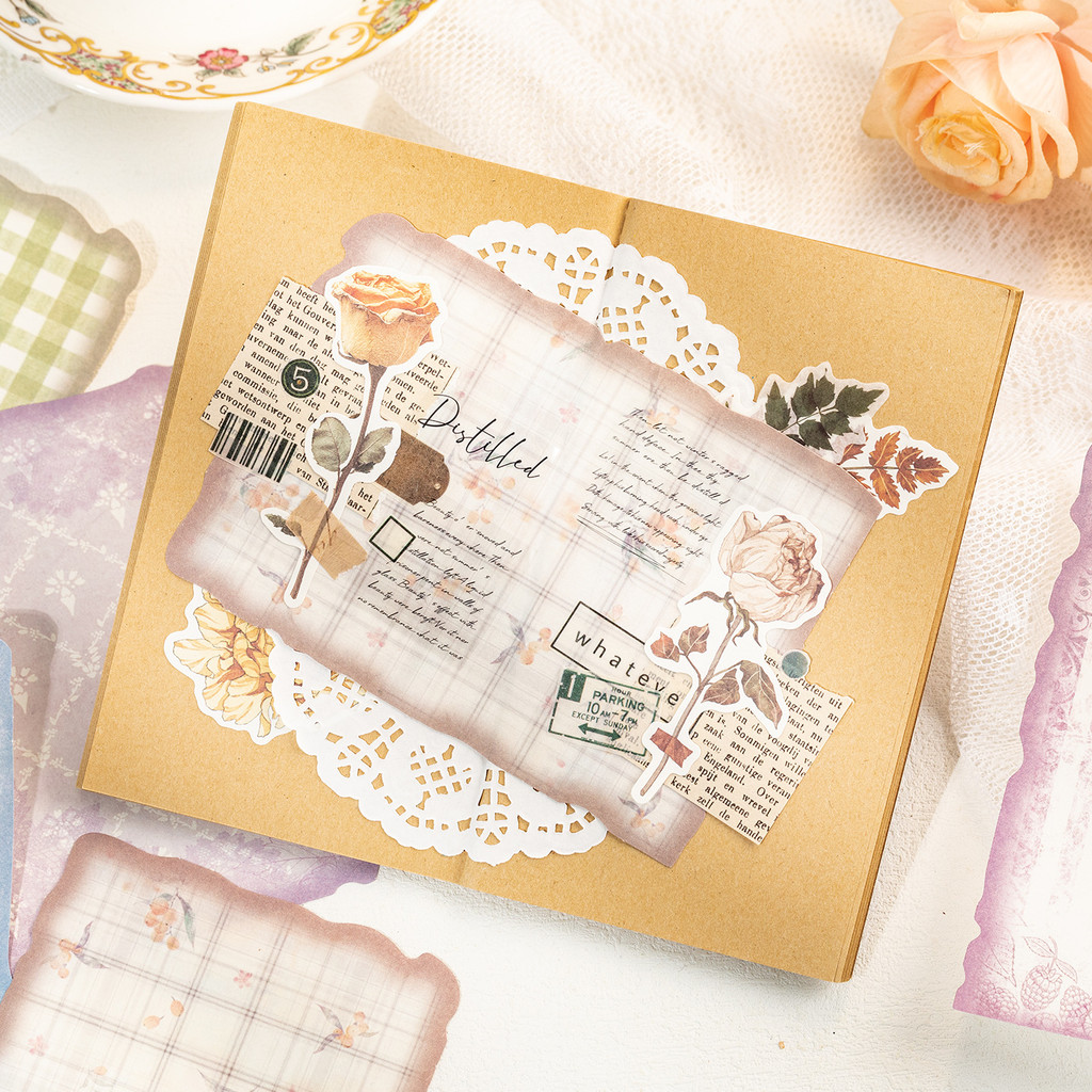 30sheets Vintage Scrapbook Pap - đánh giá và giá Vintage Junk Journal Scrapbooking Paper