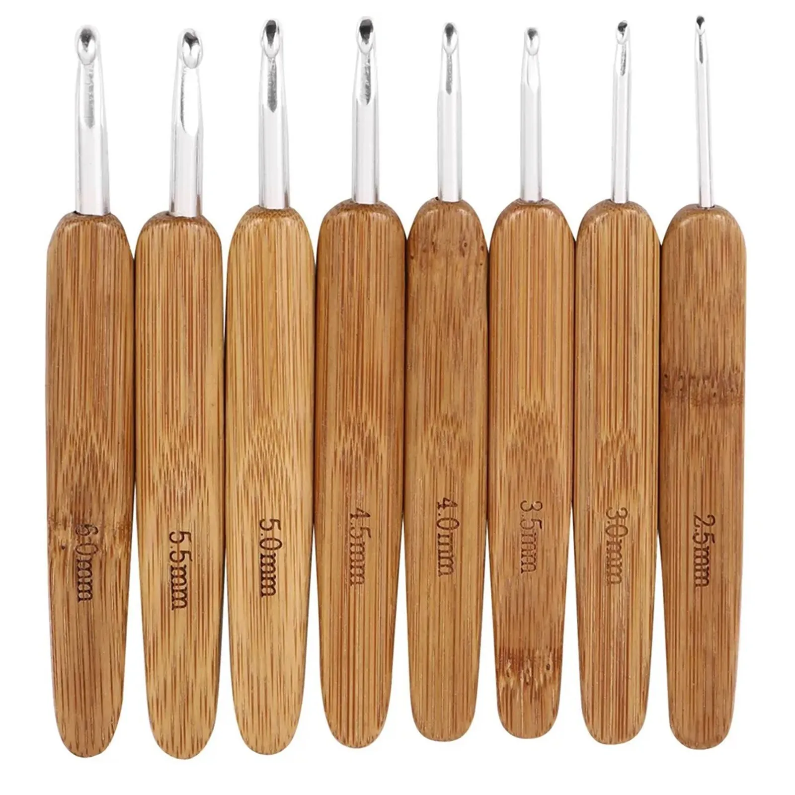 Artisanal Bamboo-Wood Crochet  - đánh giá và giá Wooden Crochet Hooks Ergonomic Handle