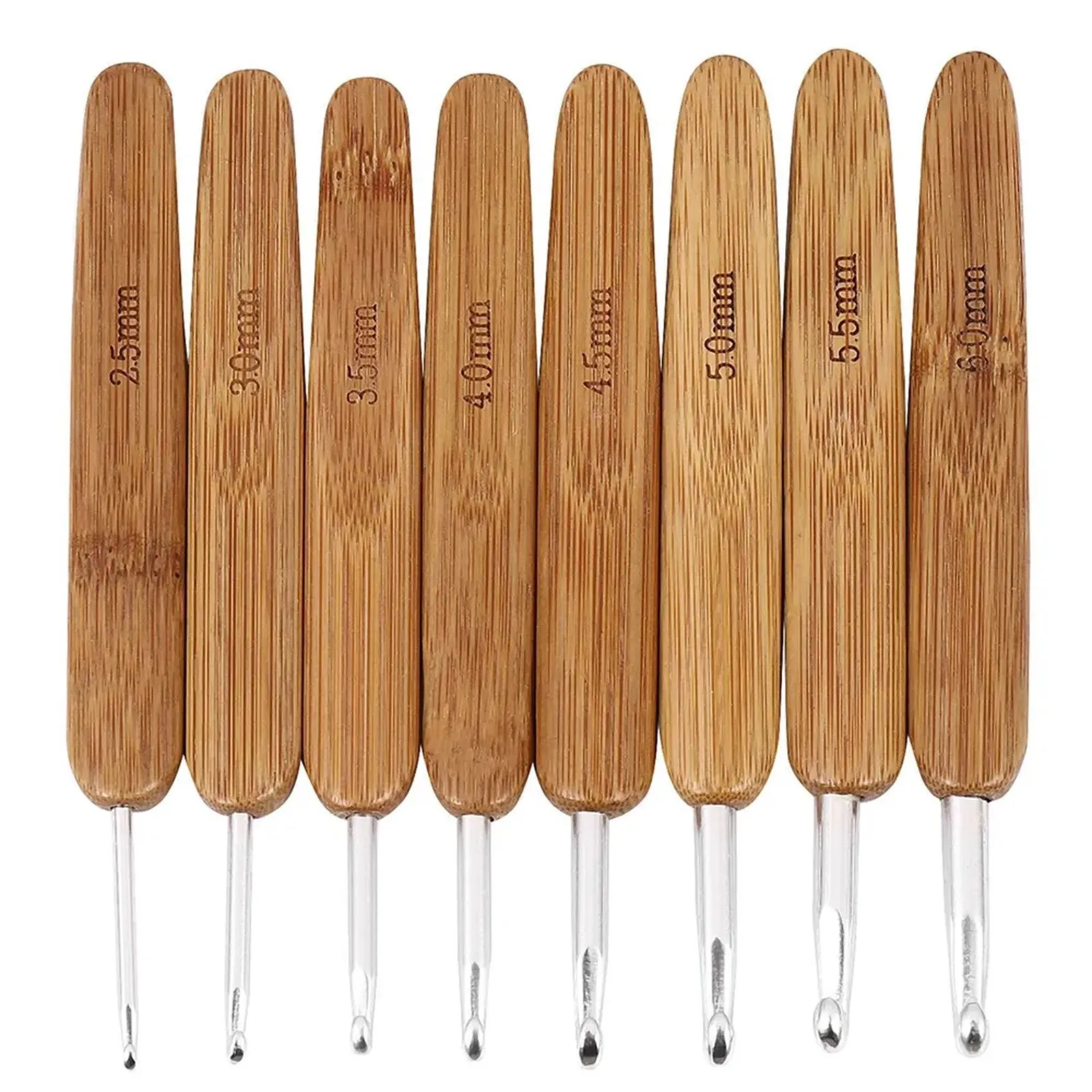 Artisanal Bamboo-Wood Crochet  - đánh giá và giá Wooden Crochet Hooks Ergonomic Handle