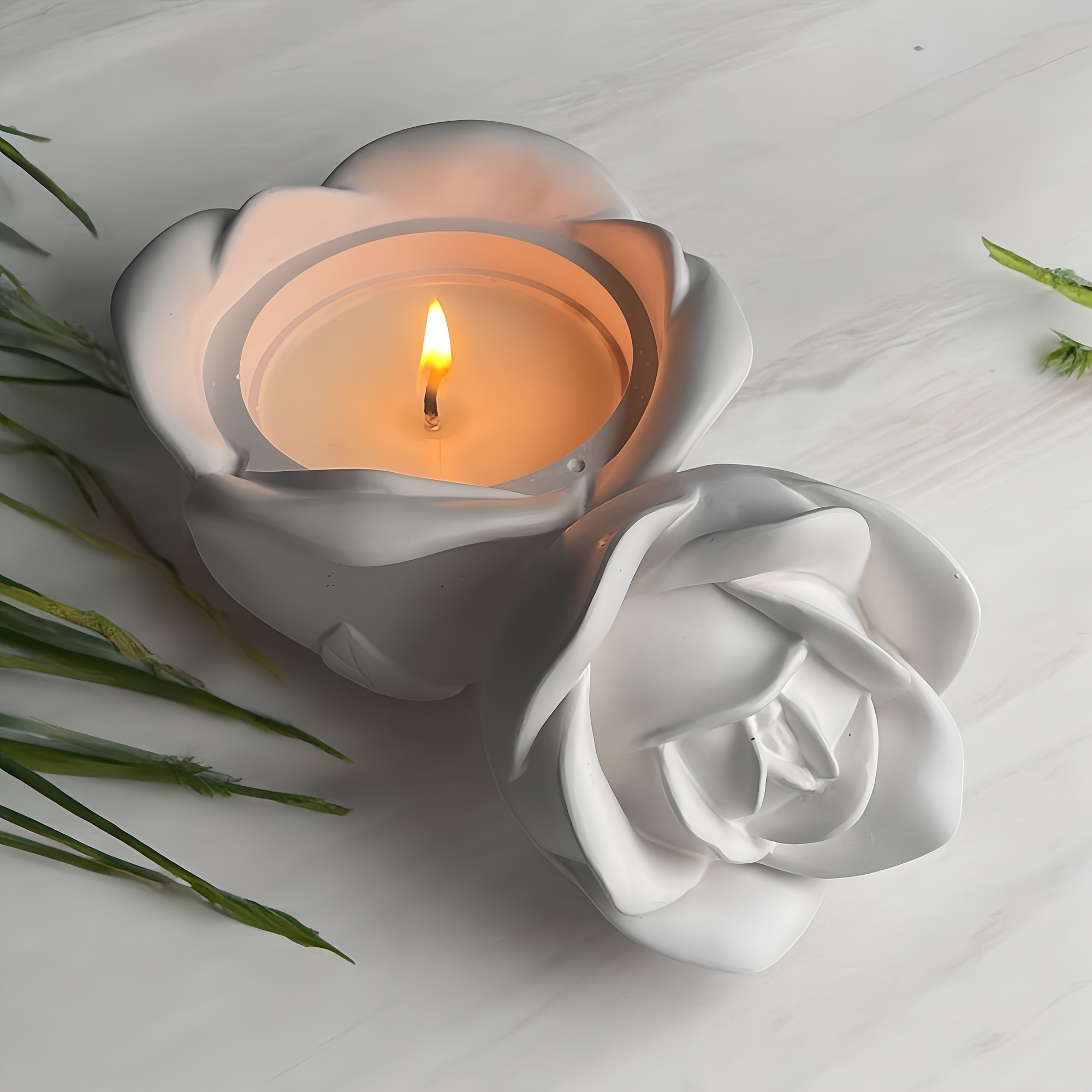 2-Piece Set Rose Shaped Silico - đánh giá và giá Silicone Epoxy Resin Molds Set