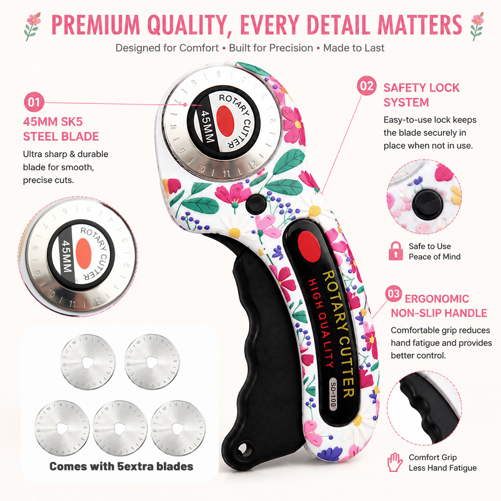 Rotary Cutter 45mm Card Paper  - đánh giá và giá Rotary Cutter For Fabric 45Mm