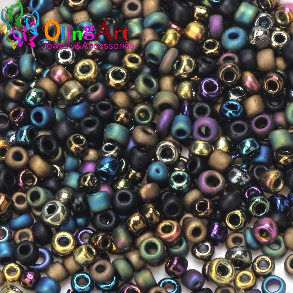 2Mm 3Mm 4Mm Mạ Mờ Màu Thủy Tin - đánh giá và giá Glass Seed Beads 2Mm Jewelry Making