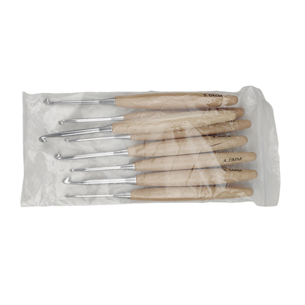 8Pcs Wood Crochet Hooks16.5cm  - đánh giá và giá Wooden Crochet Hooks Ergonomic Handle
