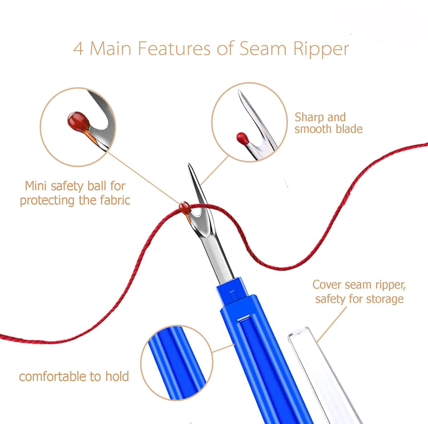Sewing Seam Ripper Kit  Sewing - đánh giá và giá Cotton Embroidery Thread Skeins