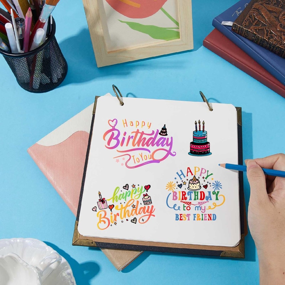 Happy Birthday Clear Stamps fo - đánh giá và giá Clear Silicone Stamps For Card Making