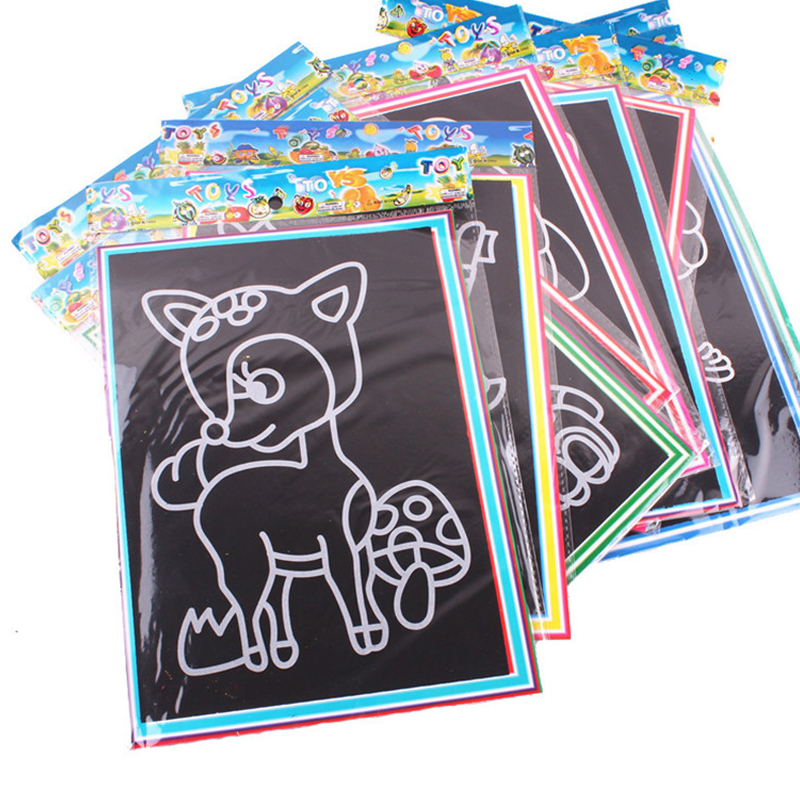 10Sheets Scratching Painting P - đánh giá và giá Painting Supplies
