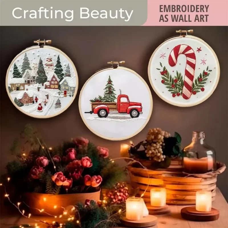 Hand Embroidery Starter Kit DI - đánh giá và giá Cross Stitch Stamped Kits Beginners
