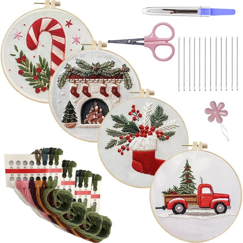 Hand Embroidery Starter Kit DI - đánh giá và giá Cross Stitch Stamped Kits Beginners
