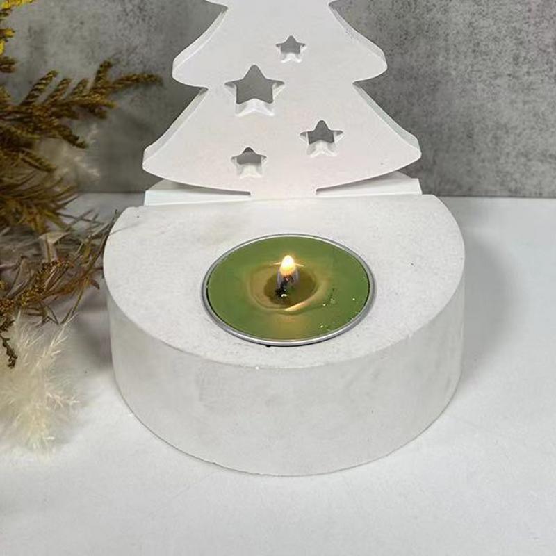Christmas Tree Candle Base Sil - đánh giá và giá Silicone Epoxy Resin Molds Set