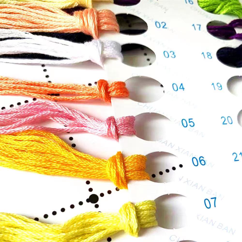 6840 Chéo Nữ Thời Trang Thủ Cô - đánh giá và giá Cotton Embroidery Thread Skeins