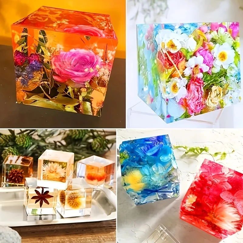 5 pcs Square Resin Mold Silico - đánh giá và giá Silicone Epoxy Resin Molds Set