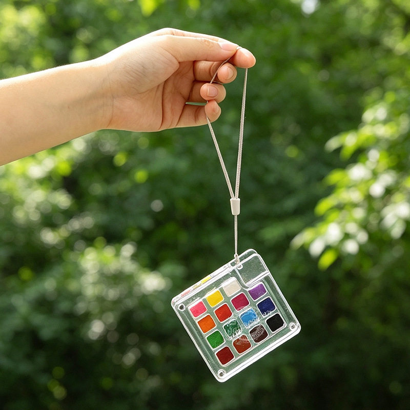 15 Colors Portable Travel Soli - đánh giá và giá Watercolor Paint Set Solid Pigment