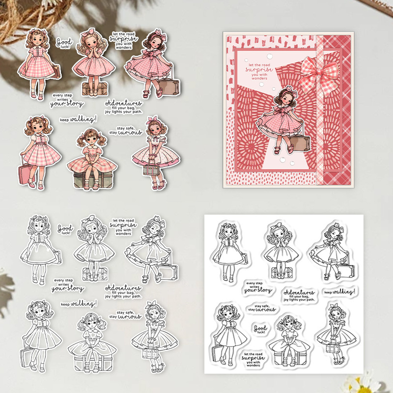 Suncraft Lovely Traveling Litt - đánh giá và giá Clear Silicone Stamps For Card Making