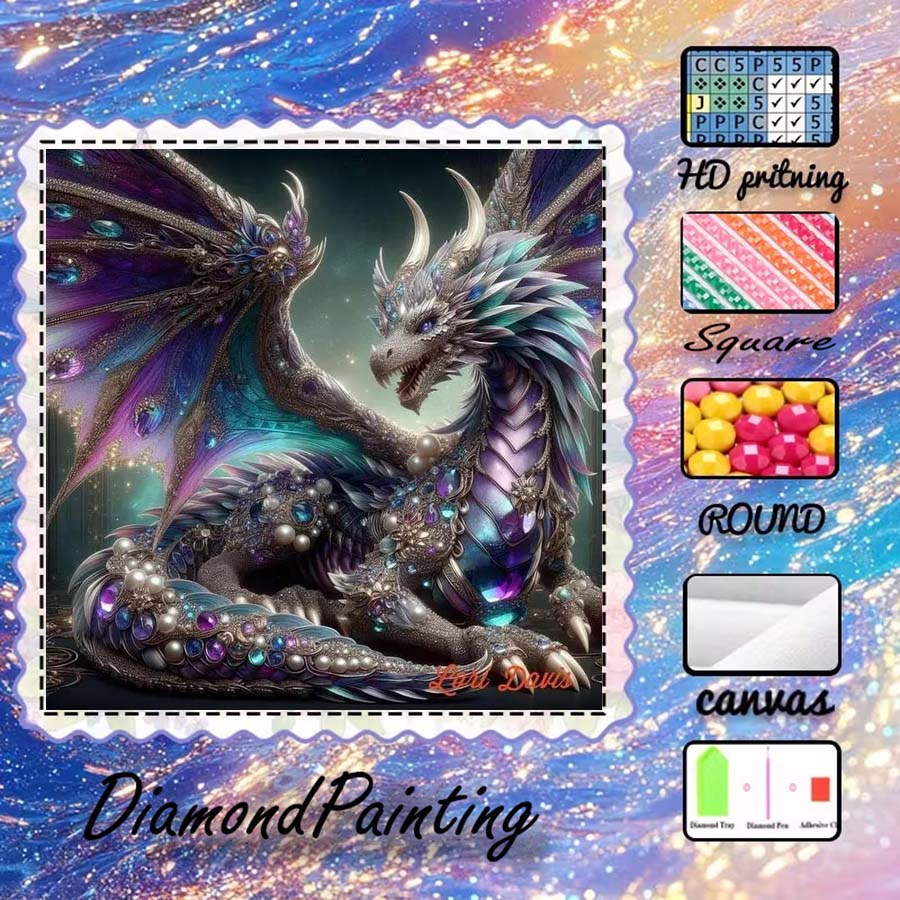 1 piece 5D DIY flocking cloth, - đánh giá và giá 5D Diamond Painting Kit Full Drill